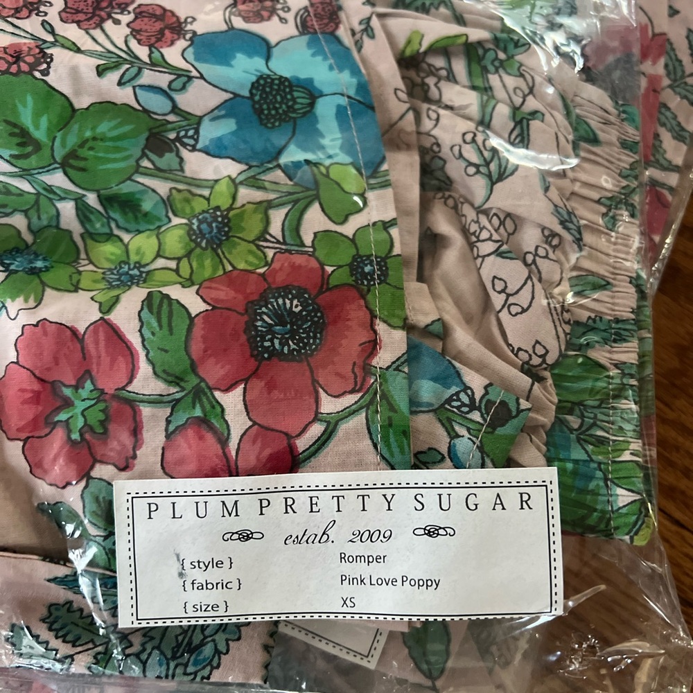 2/6 Plum Pretty Sugar Floral Romper - Brand New - Picture 6 of 8